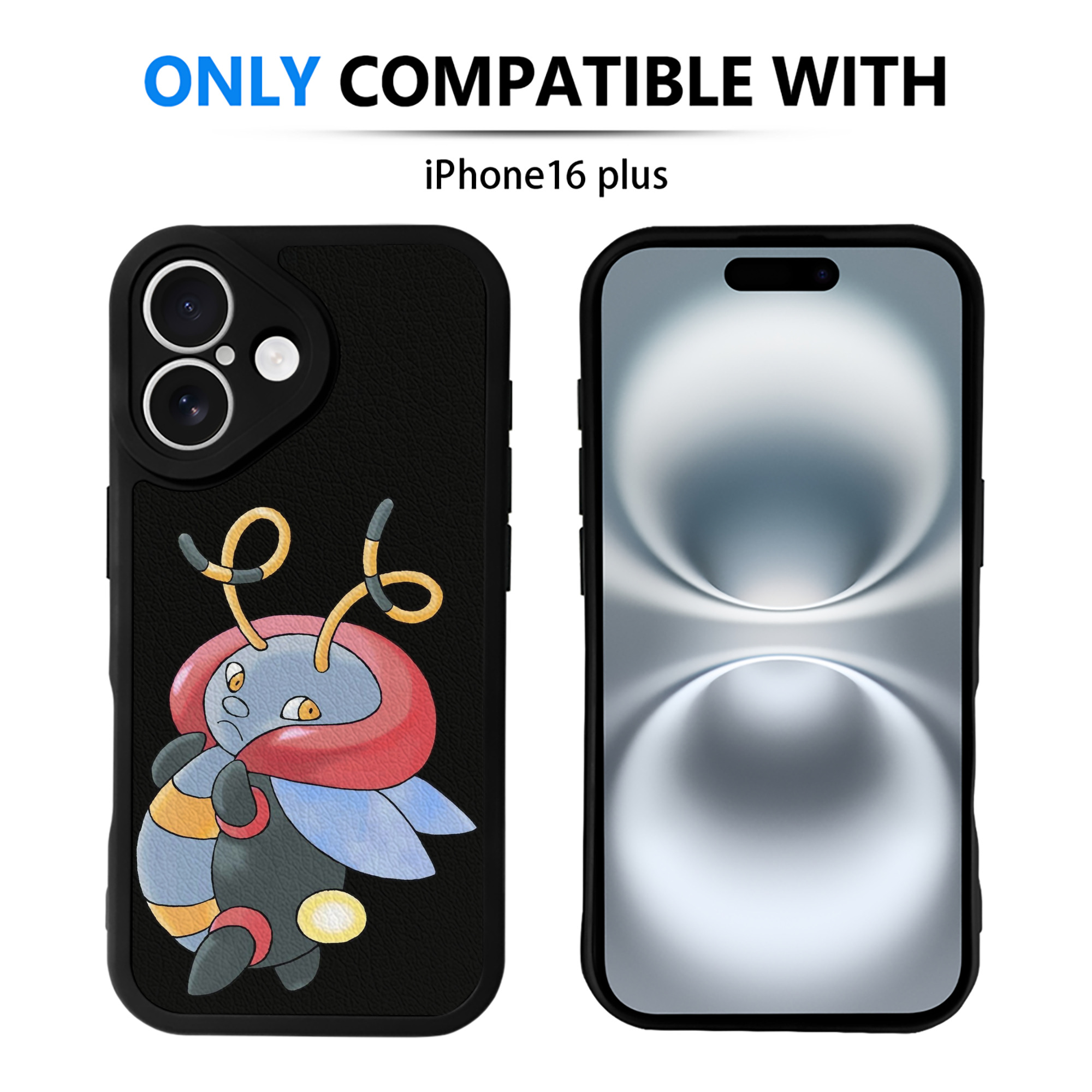 （画像用） ポケットモンスター Pokémon 【iPhone 16シリーズ対応】シリコンスマホケース（レザー調） 材質：シリコン